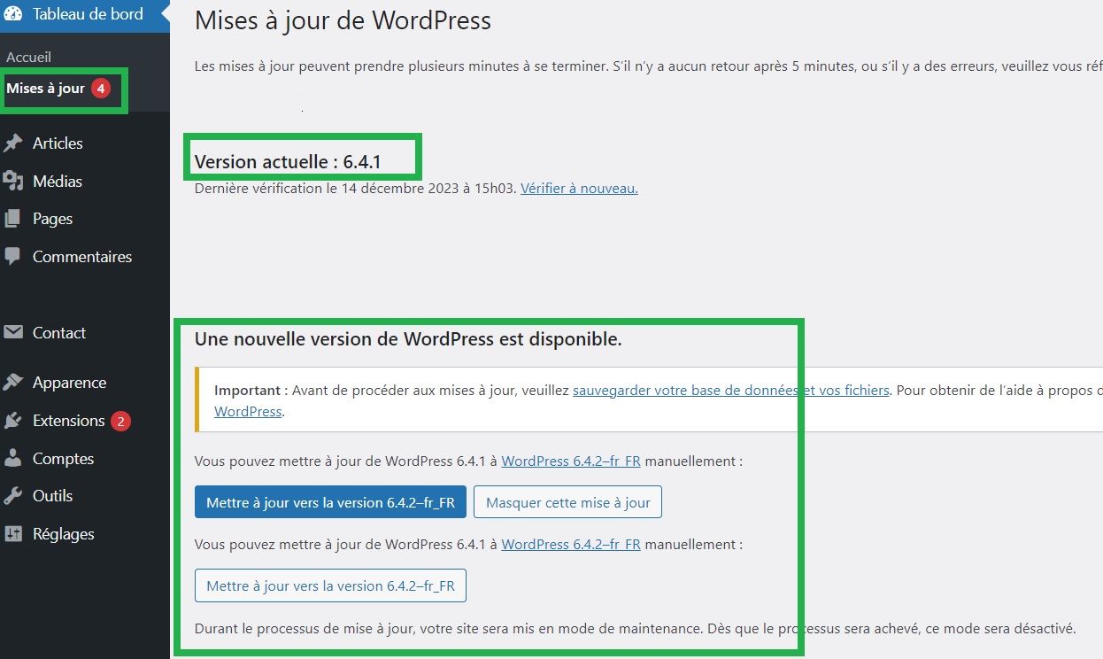 Comment supprimer la version de wordpress